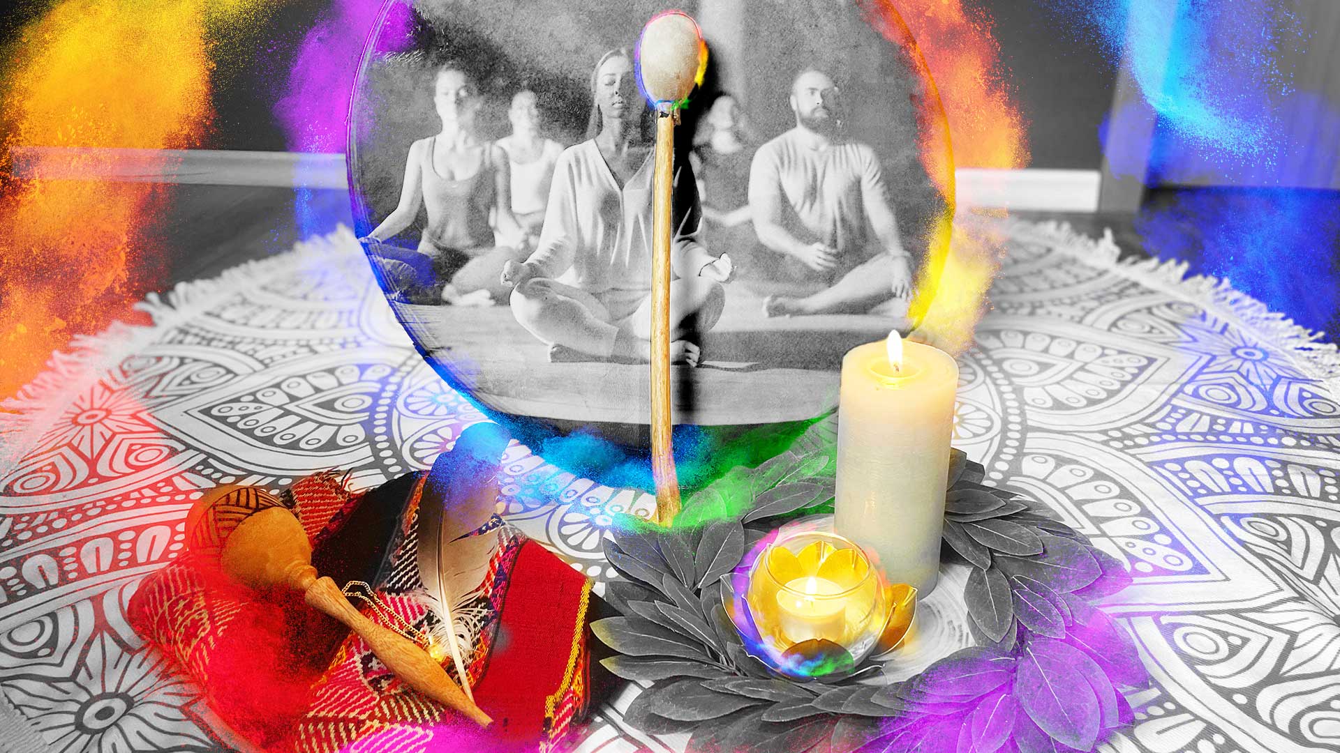 Schamanischer Heilkreis in Rösrath Hoffnungsthal vereint Yoga und Energiemedizin für Selbstheilung und Entspannung.